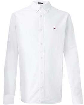 Košele s dlhým rukávom Tommy Jeans  Regular Oxford Shirt Ecru