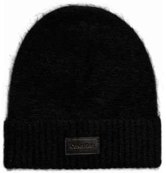 Čiapky Calvin Klein Jeans  LEATHER PATCH AIRY BEANIE K60K612594