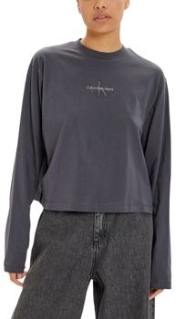 Tričká s dlhým rukávom Calvin Klein Jeans  MONOLOGO LOOSE LS TE J20J224200