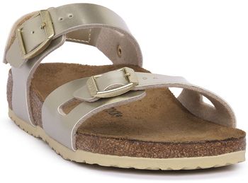 Sandále BIRKENSTOCK  RIO HL KIDS METALLIC GOLD CALZ S