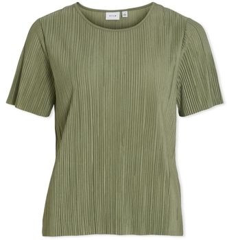 Blúzka Vila  Noos Top Plisa - Oil Green