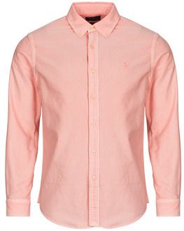Košele s dlhým rukávom Polo Ralph Lauren  CHEMISE DROITE CUSTOM EN OXFORD LEGER TEINTURE MINERALE