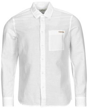 Košele s dlhým rukávom Calvin Klein Jeans  LINEN COTTON SHIRT
