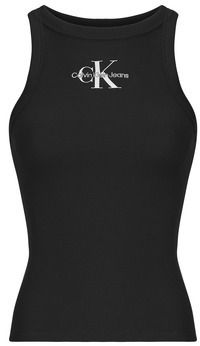 Tielka a tričká bez rukávov Calvin Klein Jeans  MONOLOGO RIB TANK TOP