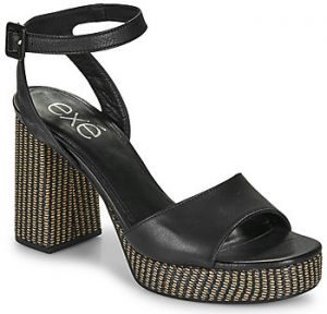 Sandále Exé Shoes  691-ANCONA-LEATHER-BLACK