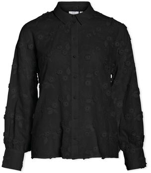 Blúzka Vila  Shirt Simone - Black Beauty
