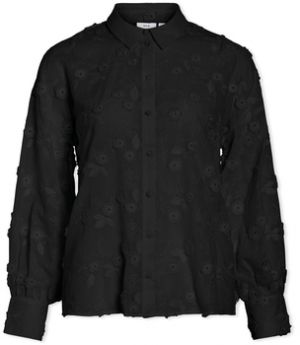 Blúzka Vila  Shirt Simone - Black Beauty