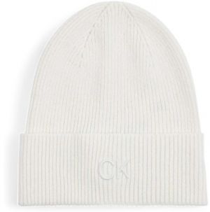 Čiapky Calvin Klein Jeans  CK EMBROIDERY FINE RIB BEANIE K60K612590