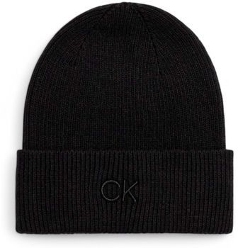 Čiapky Calvin Klein Jeans  CK EMBROIDERY FINE RIB BEANIE K60K612590
