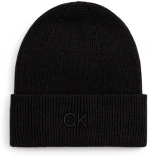 Čiapky Calvin Klein Jeans  CK EMBROIDERY FINE RIB BEANIE K60K612590