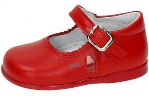 Balerínky/Babies Bambineli  Bambinelli 457 Merceditas  piel con hebilla Rojo