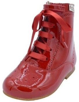 Čižmy Bambineli  Bambinelli Pascuala 4253 Charol rojo