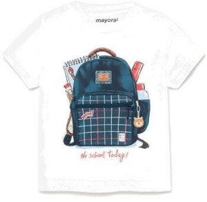 Polokošele s dlhým rukávom Mayoral  1011 CAMISETA Blanco