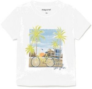 Polokošele s dlhým rukávom Mayoral  1013 CAMISETA Blanco