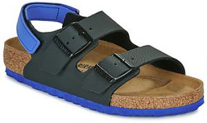 Sandále BIRKENSTOCK  Milano AS Kids BF Desert Soil Black/UBlu
