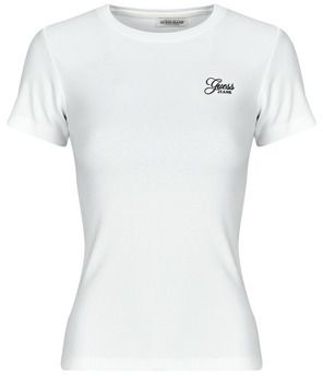 Tričká s krátkym rukávom Guess  SS CN SNAP EMBRO SLIM TOP