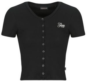 Tričká s krátkym rukávom Guess  SL CN SNAP EMBRO SLIM TOP