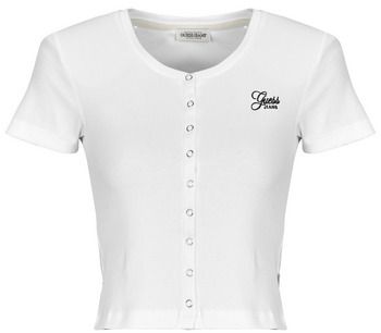 Tričká s krátkym rukávom Guess  SL CN SNAP EMBRO SLIM TOP