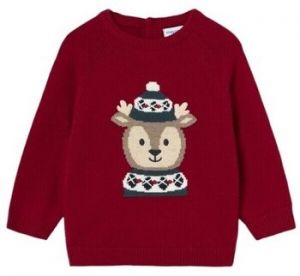 Kabáty Mayoral  2310 JERSEY INTARSIA BEBE Granate