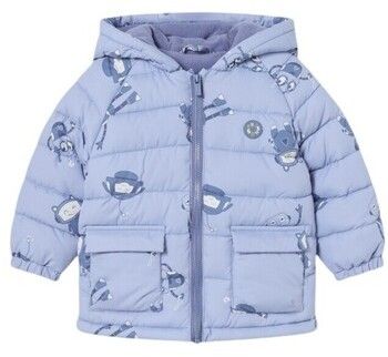Kabáty Mayoral  2469 CHAQUETON ACOLCHADO ESTAMPADO Azul