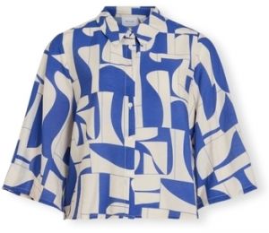 Blúzka Vila  Sasja Shirt - Birch/Beaucoup