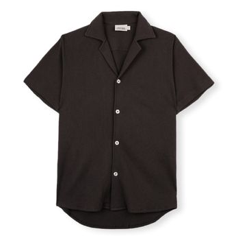 Košele s dlhým rukávom Imago  Waffle Shirt - Black