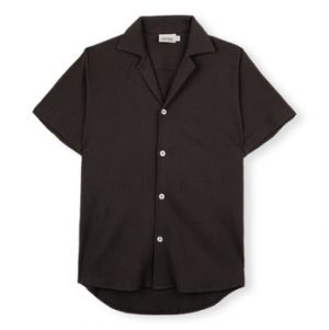 Košele s dlhým rukávom Imago  Waffle Shirt - Black