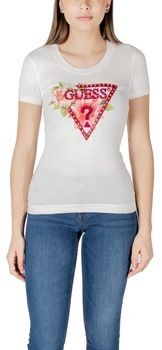 Tričká s krátkym rukávom Guess  SS CN TRIANGLE BEADS W5GI10 J1314