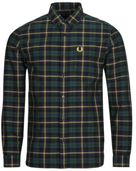Košele s dlhým rukávom Fred Perry  OXFORD TARTAN SHIRT