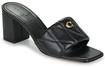Šľapky Coach  QUILTED BLOCK HEEL SANDAL