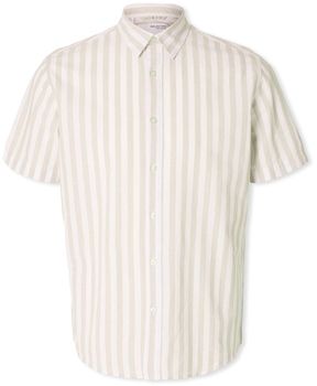 Košele s dlhým rukávom Selected  Noos Reg-Sun Shirt - Pure Cashmere/Stripes