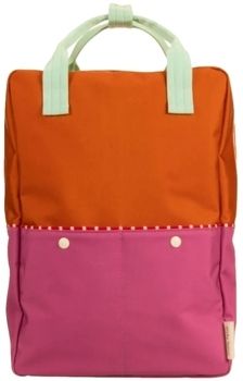 Ruksaky a batohy Sticky Lemon  Colourblocking Backpack Large - Gravel Orange