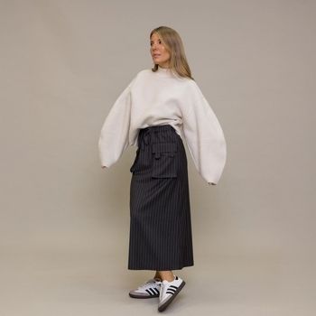 Sukňa As Deolindas  Billie Skirt - Grey Stripes