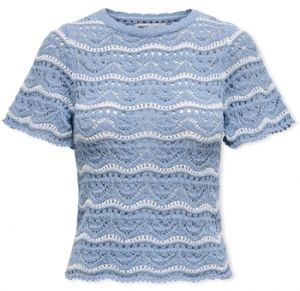 Svetre Only  Anna Sofia Life Knit - Forever Blue/Cloud Dancer