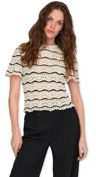 Svetre Only  Anna Sofia Life Knit - Birch/Black