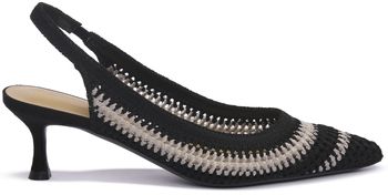 Lodičky Priv Lab  BLK VIRGINIA MACRAME