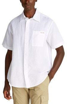 Košele s krátkym rukávom Calvin Klein Jeans  LINEN COTTON S/S J30J327296
