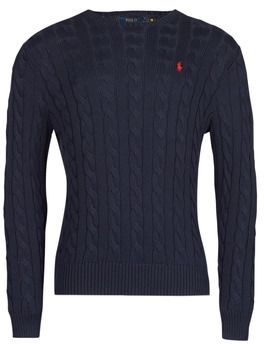 Svetre Polo Ralph Lauren  PULL COL ROND EN MAILLE TORSADEE