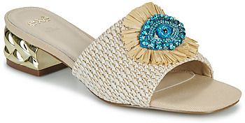 Šľapky Exé Shoes  KATY-424-RAFFIA-BEIGE