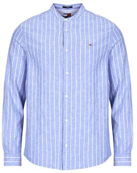 Košele s dlhým rukávom Tommy Jeans  TJM LINEN MIX BND STP SHRT EXT