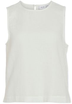 Blúzka Vila  Top Lania Short - Snow White