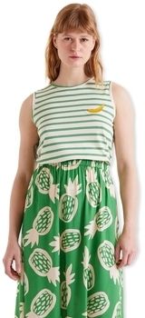 Blúzka Compania Fantastica  COMPAÑIA FANTÁSTICA T-Shirt 42108 - White/Green