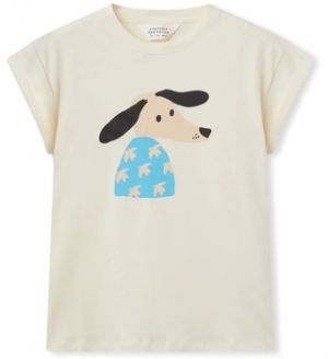 Mikiny Compania Fantastica  COMPAÑIA FANTÁSTICA T-Shirt 42009 - Ecru