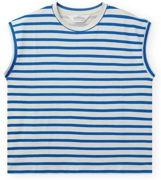 Blúzka Compania Fantastica  COMPAÑIA FANTÁSTICA T-Shirt 42101 - White/Blue
