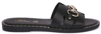 Šľapky S.piero  LEATHER BLK