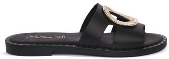 Šľapky S.piero  BLK LEATHER
