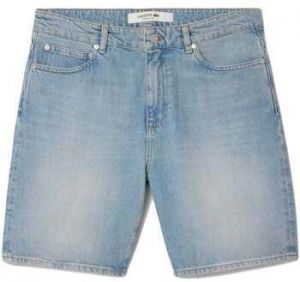 Šortky/Bermudy Lacoste  Straight Fit Denim Bermuda Shorts Blue