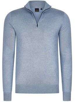 Svetre Mario Russo  half_zip_sweateright_blue