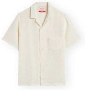 Košele s dlhým rukávom Portuguese Flannel  Salva Shirt - White