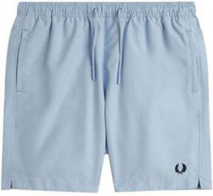 Plavky Fred Perry  Classic Swim Shorts Light Smoke Blue